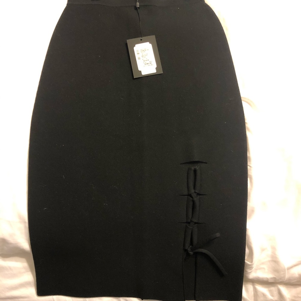 Alexander Wang black bandage pencil skirt